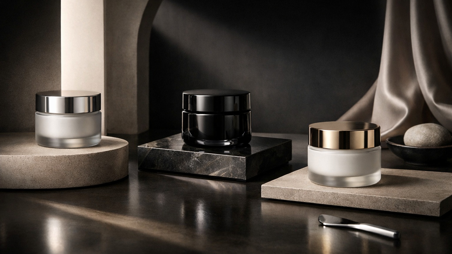 Night cream skincare products for overnight repair